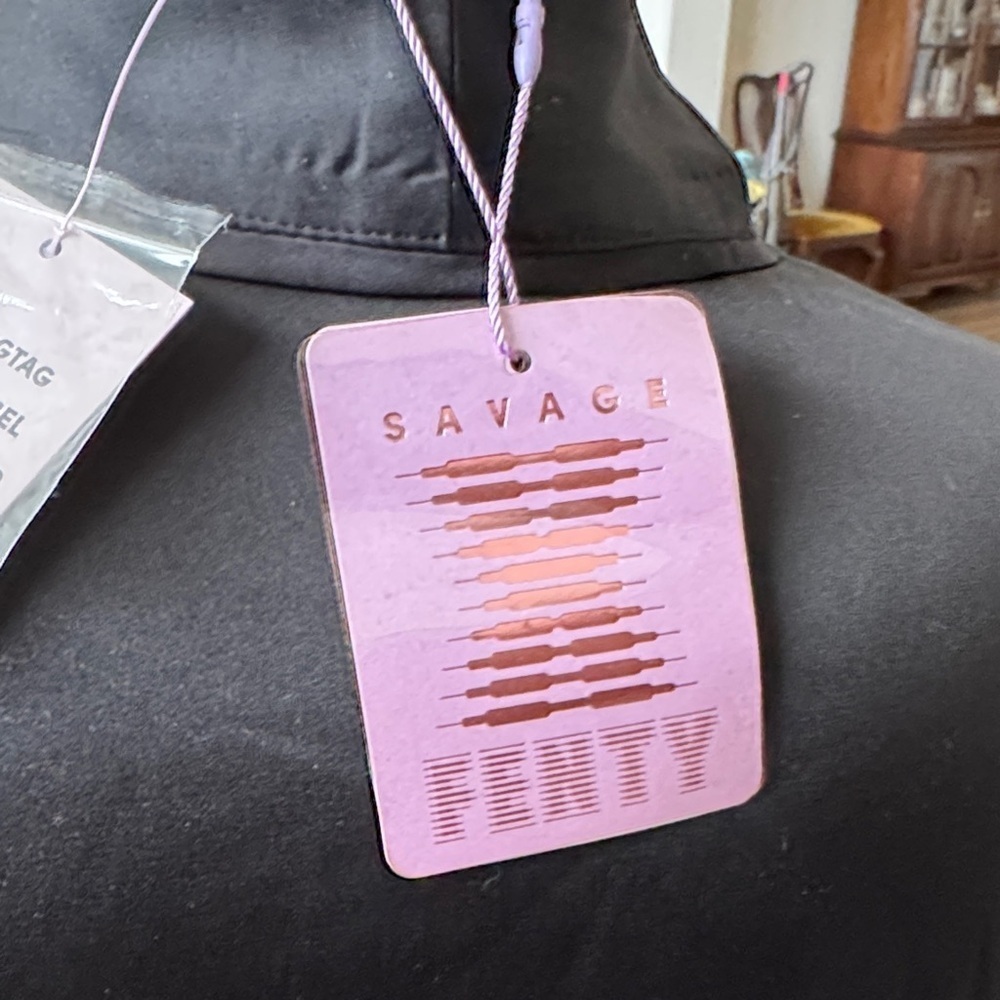Savage X Fenty Satin Black Blazer - Picture 2 of 14